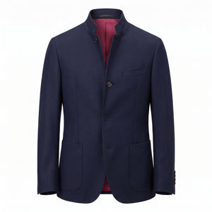 Wool Stand-collar coat
