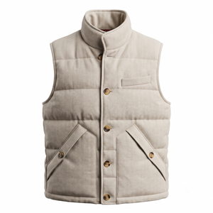 Wool-blend Down Vest