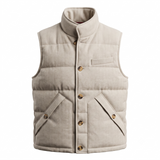 Wool-blend Down Vest