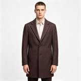 wool-blend overcoat