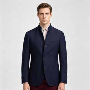 Wool Stand-collar coat
