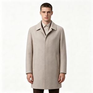 wool-blend trench coat