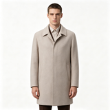 wool-blend trench coat